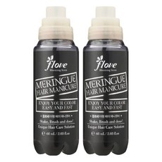 플로베 머랭 헤어 매니큐어 60ml, 블랙베리 블랙, 2개