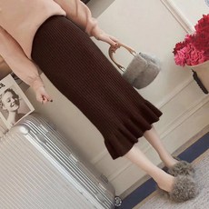 하이어리 여성용 플리츠 롱 스커트