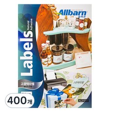 올바른 고광택라벨 레이저용 2X6 AL212AT, 12칸, 400개