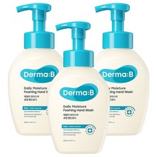 Derma B 日常保濕泡沫洗手乳 爽身香草味, 3瓶, 500ml