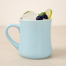 해피정코리아 실렌더 머그컵 450ml, 무광 블루, 1개
