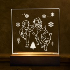 Teachers 壓克力小夜燈製作組, 透明