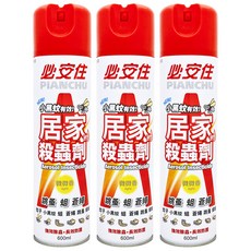 必安住 居家殺蟲劑, 600ml, 3瓶