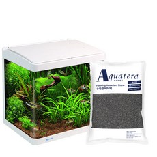 grovita 頂部過濾一體式水箱 XR-380 + 地板生物沙黑粉 4Kg, 混色（水箱）、黑色（沙色）