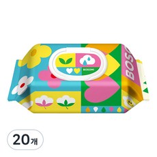 보솜이 아기 물티슈 캡형, 55g, 60매, 20개