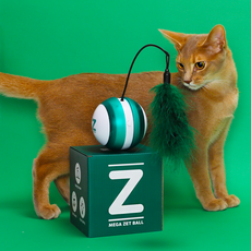 Petburi貓咪Megajet球玩具, Mega Zet Ball, 太空綠色