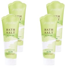 샤카트 올인원 배쓰솔트 두피스켈링 바디스크럽 알로에향, 4개, 200g