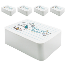 收納王妃 TSUM 濕紙巾盒, 藍線唐老鴨, 5個