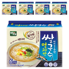 백제 멸치맛 쌀국수 6개입, 552g, 5개