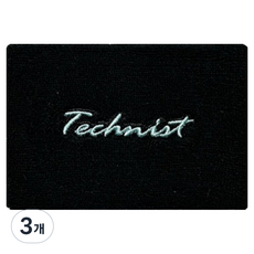Technist 運動護腕 手腕保護帶 護腕 TNA6454, 黑色, 3個