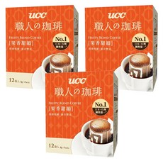 ucc 職人的珈琲 果香甜韻濾掛式咖啡, 8g, 12包, 3盒