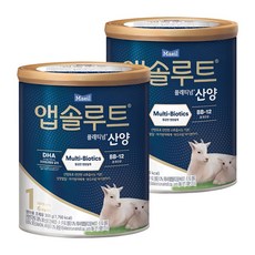 앱솔루트 플래티넘 산양분유 1단계, 350g, 2개