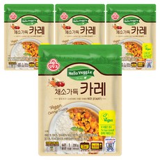 OTTOGI 不倒翁 素食蔬菜咖哩調理包, 4包, 200g