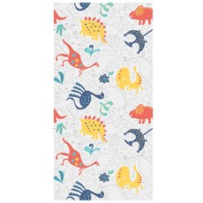 하늬통상 아동용 샌드프리 사각 비치타올, 공룡, 1개