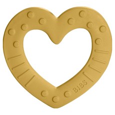 BIBS Baby Bitie, 固齒器 only, 愛心芥末黃, 1個