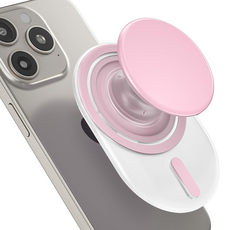 유니미오 맥세이프 호환 자력강화 마그네틱 180도 회전 스마트톡 휴대폰 거치대, 핑크, 1개