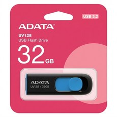 ADATA 威剛 USB隨身碟 UV128, 1個, 32GB