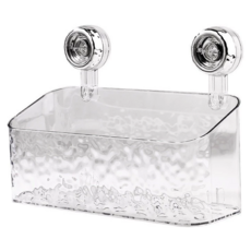 apex Innovation 輕奢波紋真空吸盤置物架 大號, 透明, 1個