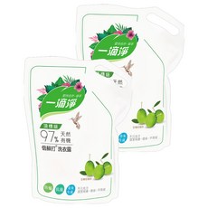 一滴淨 有機天然酵素防螨洗衣露 補充包, 1.6L, 2包