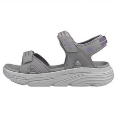 LOTTO 樂得 女款美型織帶涼鞋 LT5AWS9418 淺灰/紫色 240mm 舒適好穿