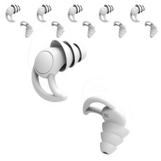 투아룸 3중 차단 이어플러그 화이트, 6개, 1쌍