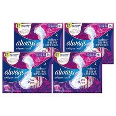 whisper 好自在 Radiant清新淨味 液體衛生棉/巾 棉柔表層 量多超薄 日用型, 27cm, 9片, 4盒