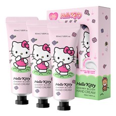 ATEX Hello Kitty 護手霜 櫻花香, 50ml, 3個