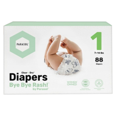 PARASOL Clear + DryTM 新科技水凝尿布 工藝升級版 1 0~5kg, NB, 88片