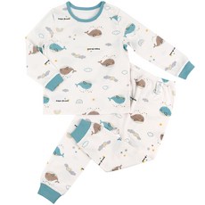 Maykids 兒童款Dream Star Whale九分30支單面家居服上下套裝