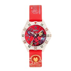 男童鋼鐵人皮革錶帶手錶 MA001-IRRD S號