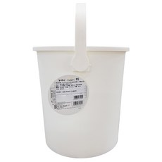 JEJ ASTAGE 手提耐重收納桶 附蓋 可儲水, 白色, 1個