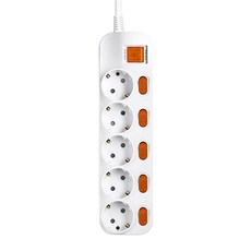 Daesung Plus Tab 獨立集成 5-Prong Multi-Tab 16A 250V, 1.5m, 1個