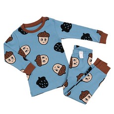 Maykids 男童款橡實30支棉長袖長褲居家服套裝