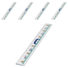 sun-star np school直尺 17.5cm, 小熊, 5支