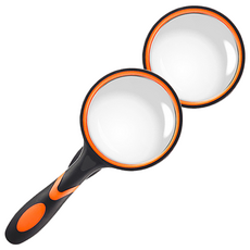 Bacogel 手柄放大鏡 橘色 75mm, 2個, 單一商品
