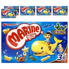 ORION 好麗友 好多魚餅乾 海苔口味, 90g, 6盒