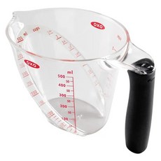 OXO 輕鬆看量杯, 透明色 + 黑色, 500ml, 1個