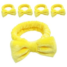 솔룸 리본 세안밴드, 옐로우, 5개