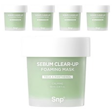 Snp 深層毛孔淨化泡泡面膜 100ml, 1入, 5個