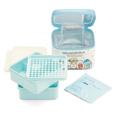 Skater 雙層便當盒+保溫袋+保冷劑組 KCPC2, 混色, 1組