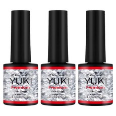 유키 프리미엄 컬러젤네일, 043호 다즐링실버, 10g, 3개