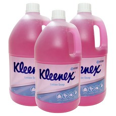 크리넥스 핑크 로션솝 핸드워시 은은한 플로랄향, 4L, 3개