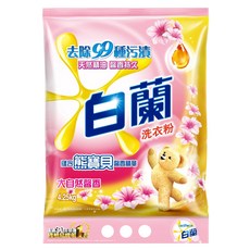 白蘭 含熊寶貝馨香精華洗衣粉 大自然馨香, 4.25kg, 1包