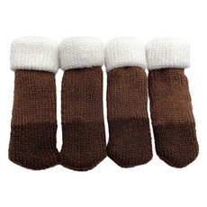 雙層椅腳套 A024403 椅腳保護套 家具配件, 深咖啡, 2組