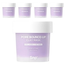 Snp 毛孔緊緻泥面膜 120g, 1入, 5個