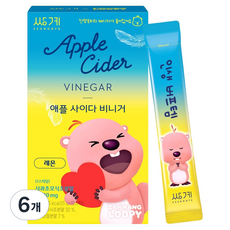 쌍계명차 잔망루피 애플사이다비니거 레몬, 5g, 6개, 10개입