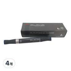 알파색채 디자인마카 B169 PrussianBlue 6p, 1색, 4개