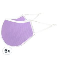 하하비샵 등산 방수 파스텔컬러 마스크 아동용 S, 1개입, 6개, 보라