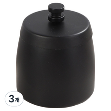 소담몰 냄새차단 재떨이 스몰, 블랙, 3개