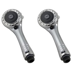 Sonaki 省水增壓一鍵調節蓮蓬頭S7, 銀色, 2個